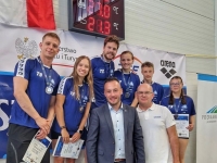 Miłosz Bednarz z klasy 1a dwukrotnym brązowym medalistą Letnich Mistrzostw Polski w skokach do wody