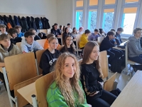 Udział klasy 1d w wykładzie z nanotechnologii na Wydziale Elektrotechniki i Informatyki Politechniki Rzeszowskiej 